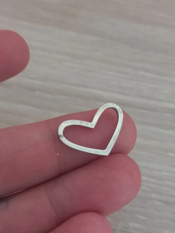 Colgante Intercalario "Corazón" de plata 925 – photo 2